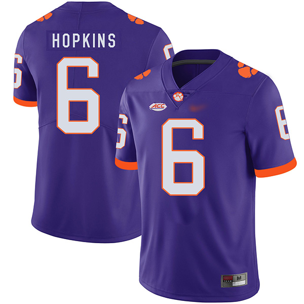Mens Clemson Tigers #6 DeAndre Hopkins Nike Purple College Football Game Jersey