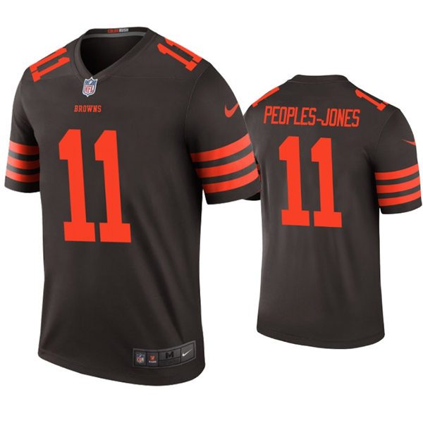 Mens Cleveland Browns #11 Donovan Peoples-Jones Nike Brown Color Rush Legend Player Jersey