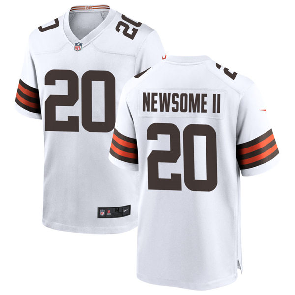 Mens Cleveland Browns #20 Greg Newsome II Nike Brown Home Vapor Limited Jerse