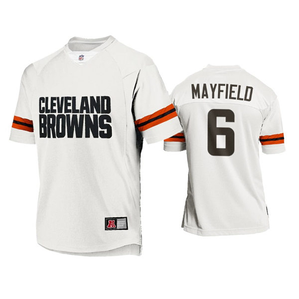 Mens Cleveland Browns #6 Baker Mayfield Nike 2021 Special White New Season Limited Jersey