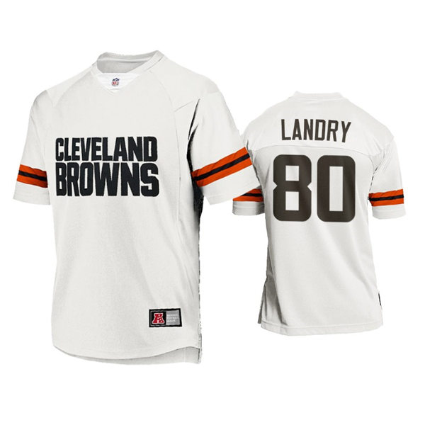 Mens Cleveland Browns #80 Jarvis Landry Nike 2021 Special White New Season Limited Jersey
