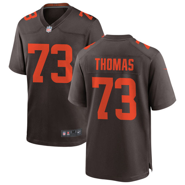 Mens Cleveland Browns Retired Player #73 Joe Thomas Nike Brown Alternate Player Vapor