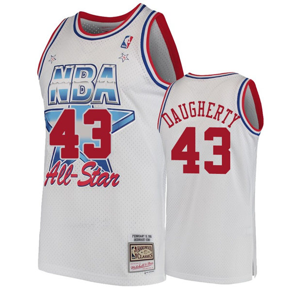 Mens Cleveland Cavaliers #43 Brad Daugherty White 1991 NBA All-Star Hardwood Classics Eastern Conference