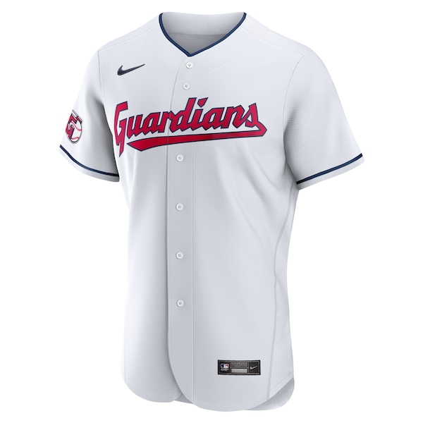 Mens Cleveland Guardians #48 Emmanuel Clase 2022 Home White Flex Base Player Jersey