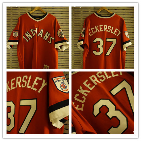 Mens Cleveland Indians #43 Dennis Eckersley Red Pullover 1976 Majestic Cooperstown Throwback Jerseys