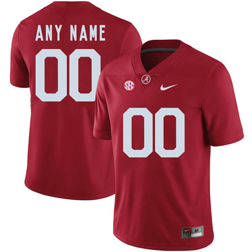 Mens Customized Alabama Crimson Tide red Personalized College Football Jerseys