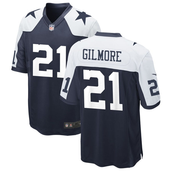 Mens Dallas Cowboys #21 Stephon Gilmore Nike Navy Alternate Vapor Limited Jersey