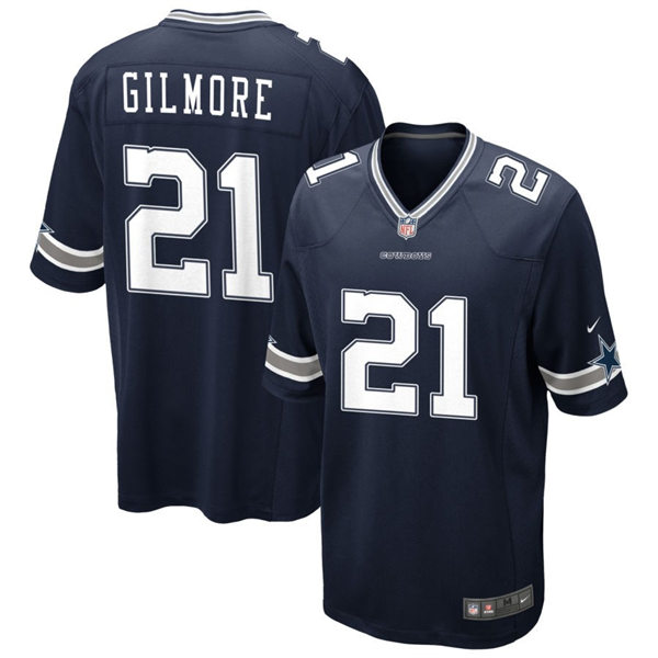 Mens Dallas Cowboys #21 Stephon Gilmore Nike Navy Team Color Vapor Untouchable Limited Player Jersey
