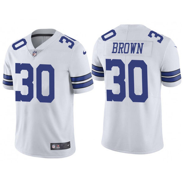 Mens Dallas Cowboys #30 Anthony Brown Nike White Vapor Limited Jersey