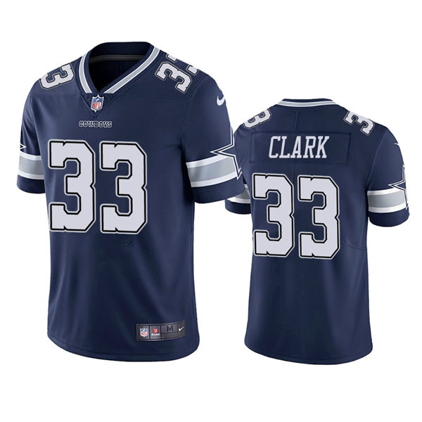 Mens Dallas Cowboys #33 Damone Clark Nike Navy Team Color Vapor Untouchable Limited Player Jersey