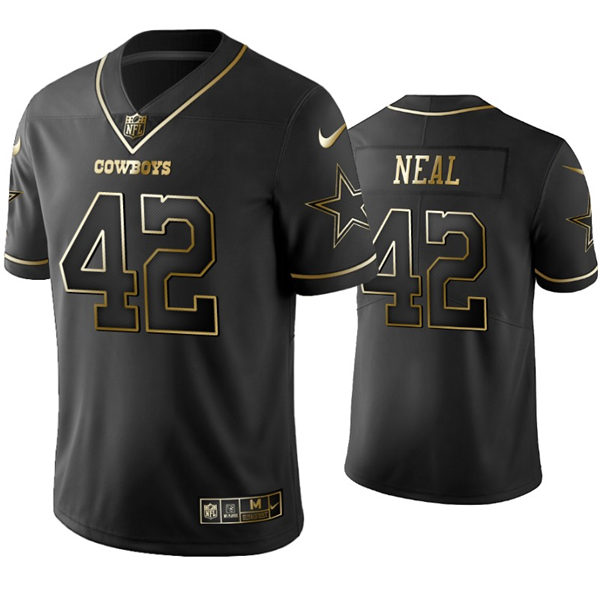 Mens Dallas Cowboys #42 Keanu Neal Nike Black Holographic Edition Jersey