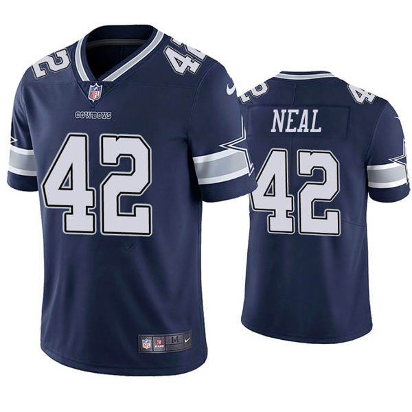 Mens Dallas Cowboys #42 Keanu Neal Nike Navy Team Color Untouchable Limited Jersey