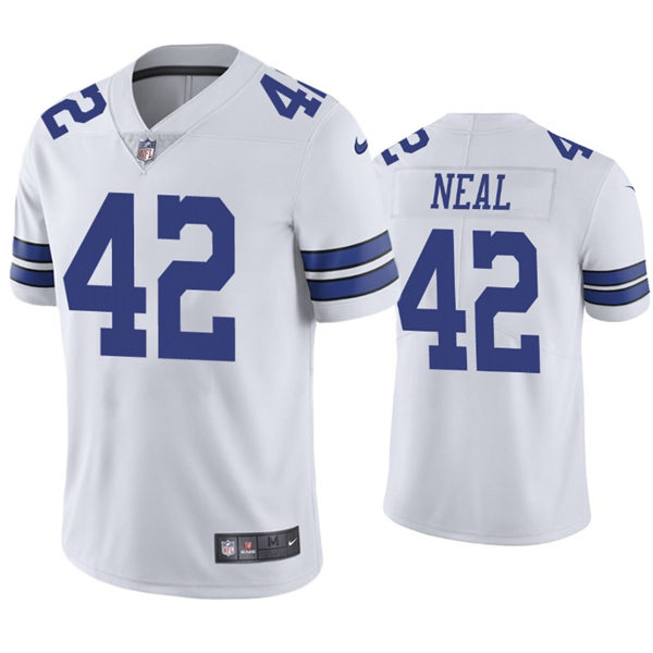 Mens Dallas Cowboys #42 Keanu Neal Nike White Vapor Limited Jersey