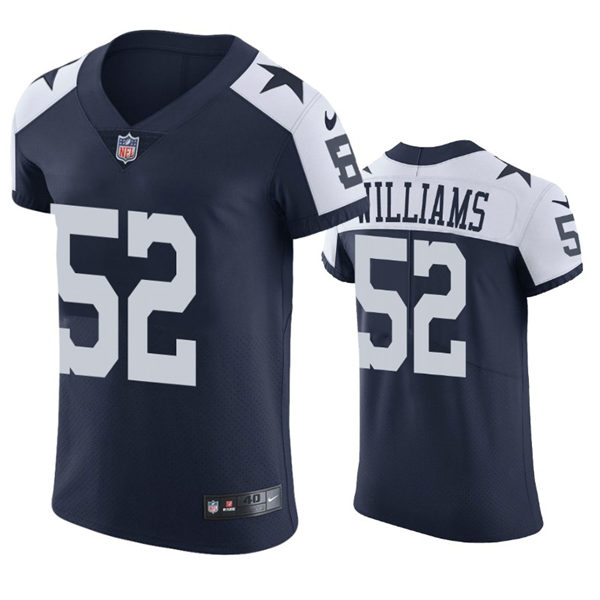 Mens Dallas Cowboys #52 Connor Williams Nike Navy Alternate Vapor Limited Jersey