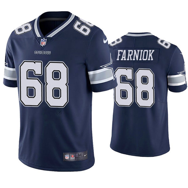 Mens Dallas Cowboys #68 Matt Farniok Nike Navy Team Color Untouchable Limited Jersey