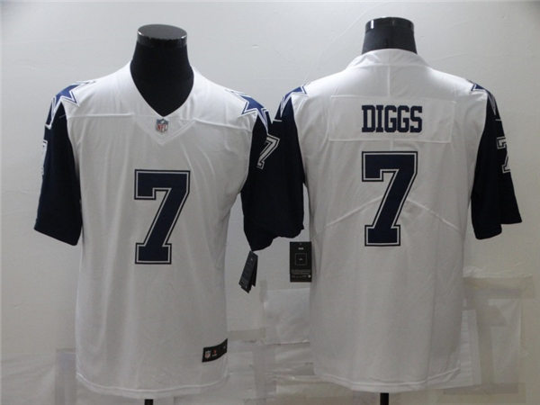 Mens Dallas Cowboys #7 Trevon Diggs Nike White Color Rush Legend Player Stitched Jersey