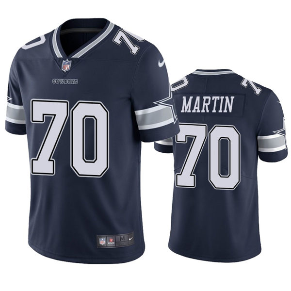 Mens Dallas Cowboys #70 Zack Martin Nike Navy Team Color Untouchable Limited Jersey
