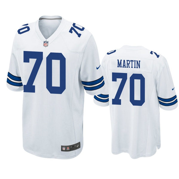Mens Dallas Cowboys #70 Zack Martin Nike White Vapor Limited Jersey