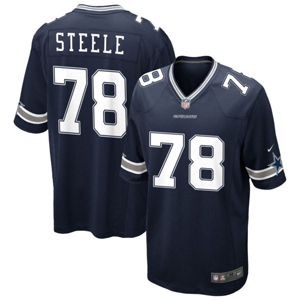Mens Dallas Cowboys #78 Terence Steele Nike Navy Team Color Vapor Untouchable Limited Player Jersey