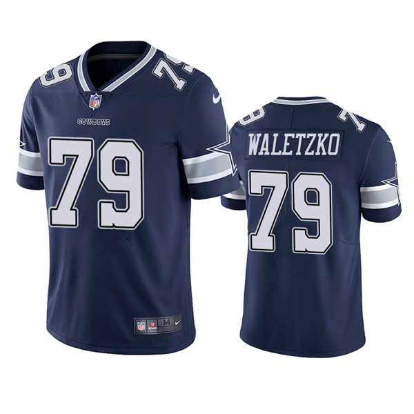 Mens Dallas Cowboys #79 Matt Waletzko Nike Navy Team Color Vapor Untouchable Limited Player Jersey