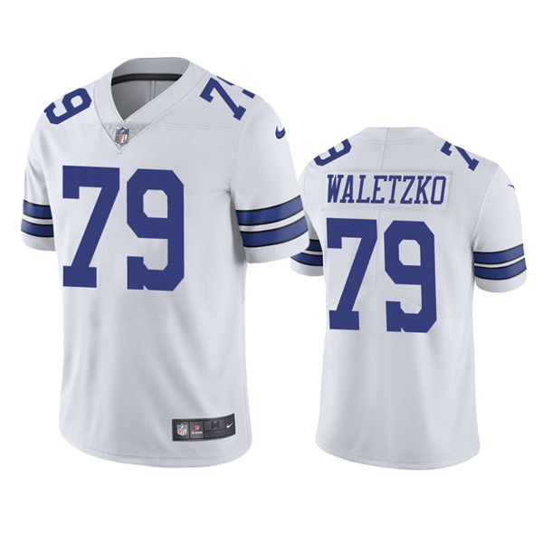 Mens Dallas Cowboys #79 Matt Waletzko Nike White Vapor Untouchable Limited Player Jersey