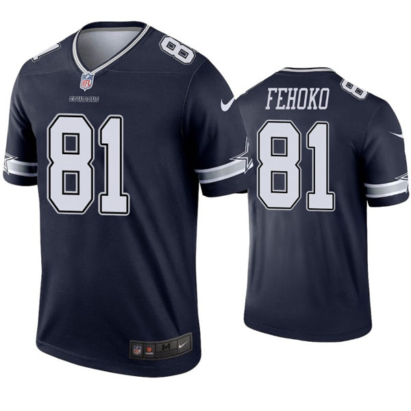 Mens Dallas Cowboys #81 Simi Fehoko Nike Navy Team Color Untouchable Limited Jersey