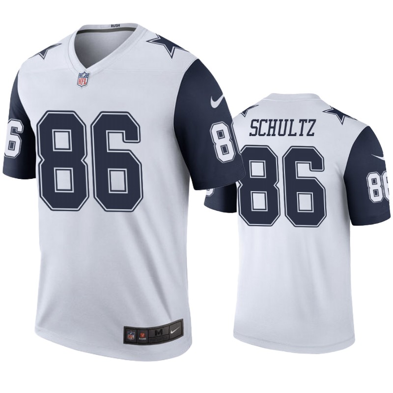 Mens Dallas Cowboys #86 Dalton Schultz Nike White Color Rush Legend Player Jersey