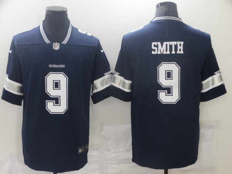 Mens Dallas Cowboys #9 Jaylon Smith Nike Navy Team Color Vapor Untouchable Limited Stitched Jersey