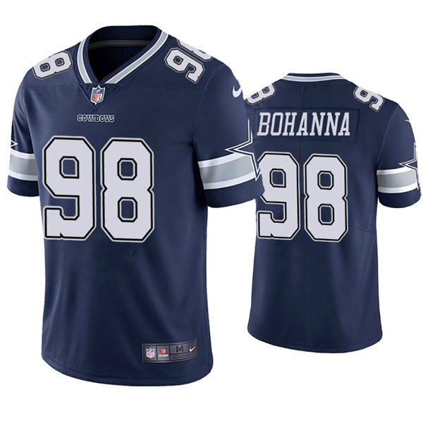 Mens Dallas Cowboys #98 Quinton Bohanna Nike Navy Team Color Untouchable Limited Jersey