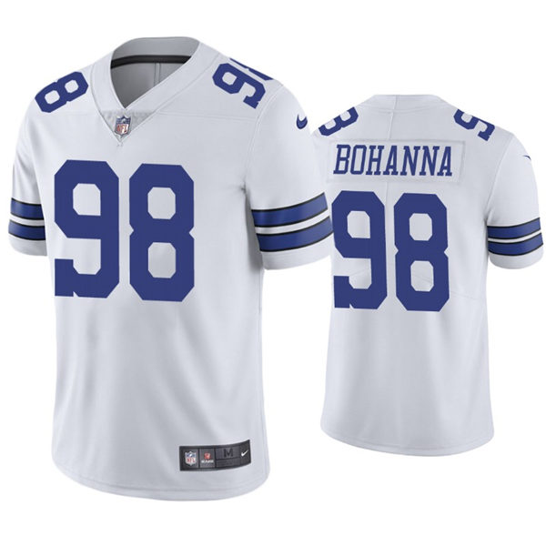 Mens Dallas Cowboys #98 Quinton Bohanna Nike White Vapor Limited Jersey