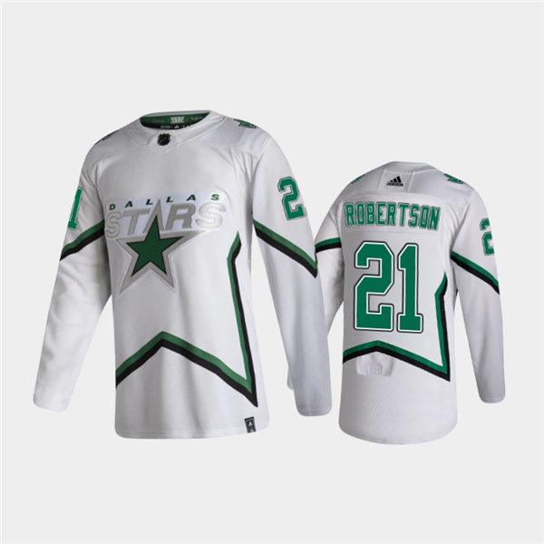 Mens Dallas Stars #21 Jason Robertson Adidas 2021 Reverse Retro Jersey Stitched