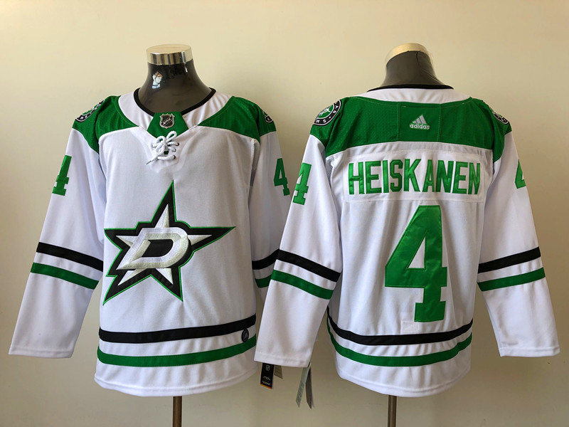 Mens Dallas Stars #4 Miro Heiskanen adidas White Jersey Stitched