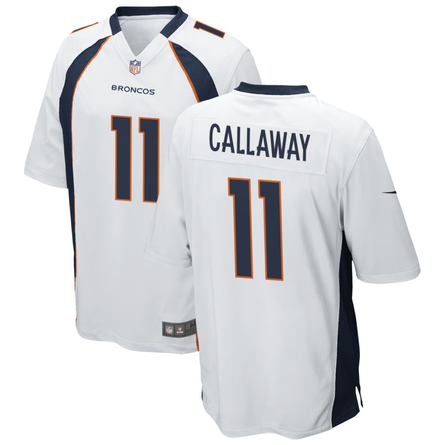 Mens Denver Broncos #11 Marquez Callaway Nike White Vapor Untouchable Limited Jersey