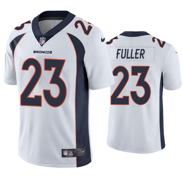 Mens Denver Broncos #23 Kyle Fuller Nike White Vapor Untouchable Limited Jersey