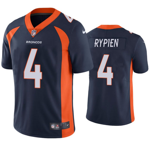 Mens Denver Broncos #4 Brett Rypien Nike Navy Vapor Untouchable Limited Jersey
