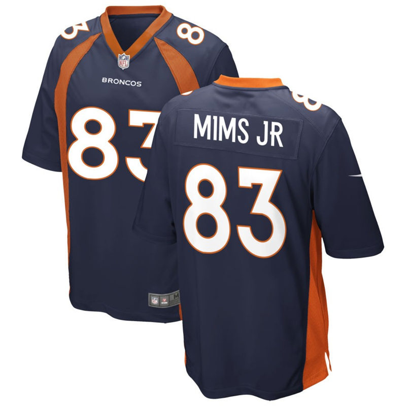 Mens Denver Broncos #83 Marvin Mims Jr. Nike Navy Vapor Untouchable Limited Jersey
