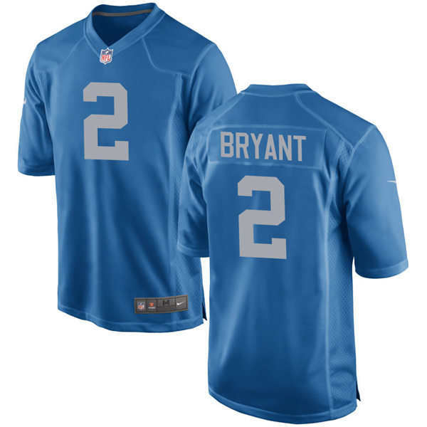 Mens Detroit Lions #2 Austin Bryant Nike Blue 2017 Throwback Limited Player Jersey