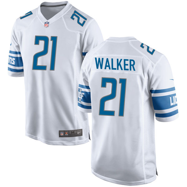 Mens Detroit Lions #21 Tracy Walker Nike White Vapor Untouchable Limited Jersey
