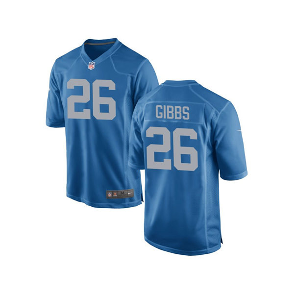 Mens Detroit Lions #26 Jahmyr Gibbs Nike Royal Alternate Retro Jersey