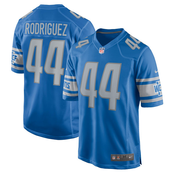Mens Detroit Lions #44 Malcolm Rodriguez Nike Blue Vapor Untouchable Limited Jersey
