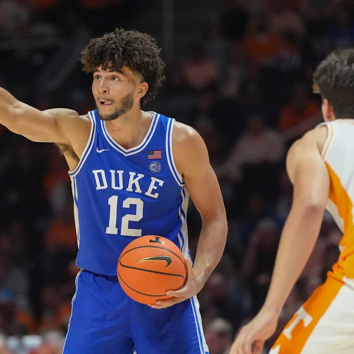 Mens Duke Blue Devils #12 Cameron Boozer    Jersey