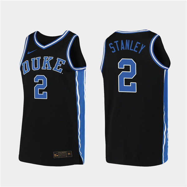 Mens Duke Blue Devils #2 Cassius Stanley Nike Black College Basketball Game Jersey