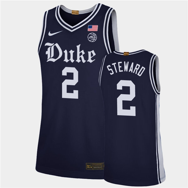 Mens Duke Blue Devils #2 Cassius Stanley Nike Navy College Basketball Game Jersey