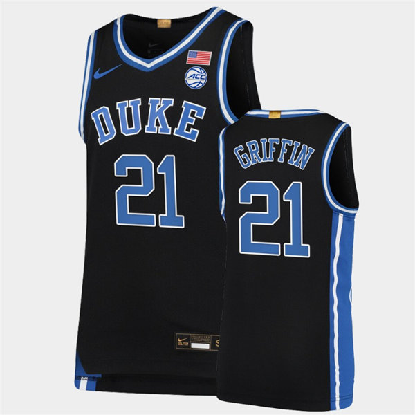 Mens Duke Blue Devils #21 AJ Griffin Nike Black College Basketball Game Jersey