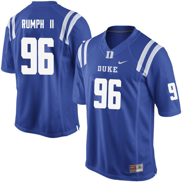 Mens Duke Blue Devils #96 Chris Rumph II Nike Royal College Football Jersey