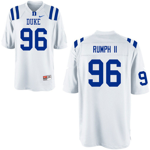 Mens Duke Blue Devils #96 Chris Rumph II Nike White College Stitched Football Jersey