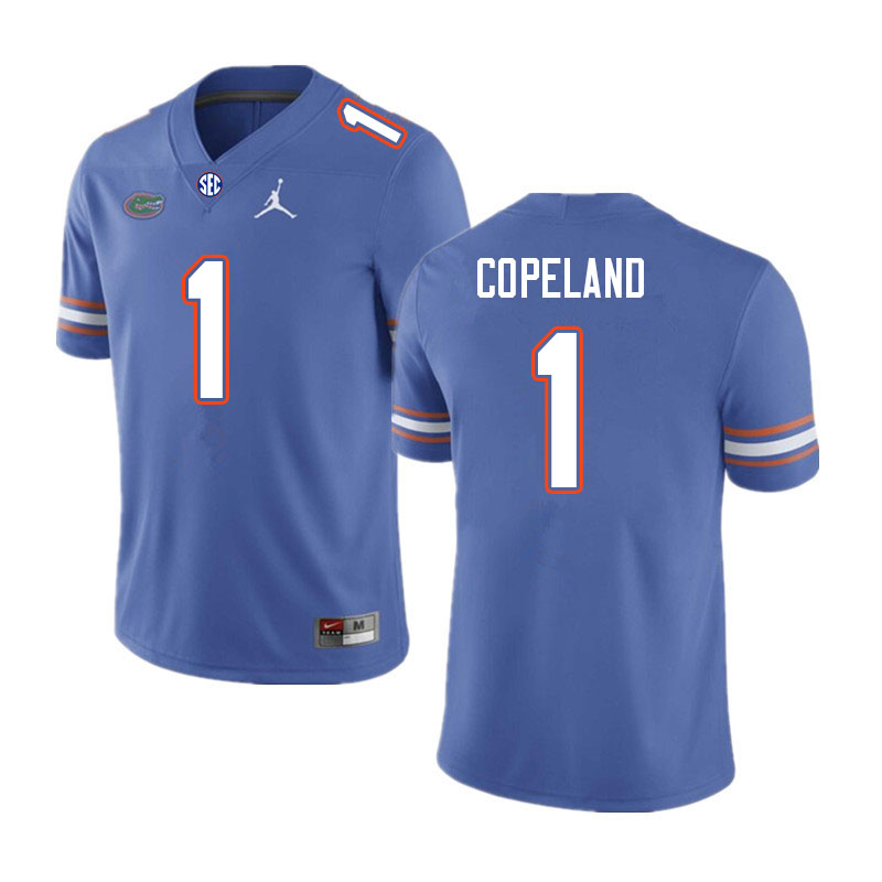 Mens Florida Gators #1 Jacob Copeland Royal Jordan Brand College Football Jersey