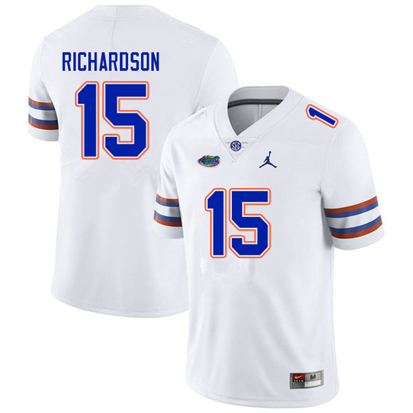 Mens Florida Gators #15 Anthony Richardson White Jordan Brand College Football Game Jersey
