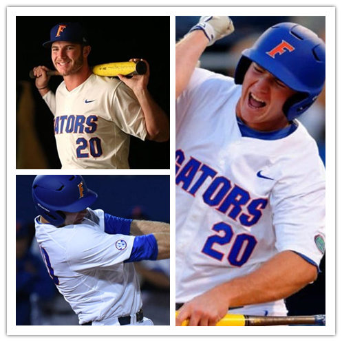 Mens Florida Gators #20 Pete Alonso Nike 2016 White Gators College Baseball Jersey
