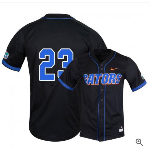 Mens Florida Gators #23 Jack Leftwich Nike Black College Baseball Game Jersey